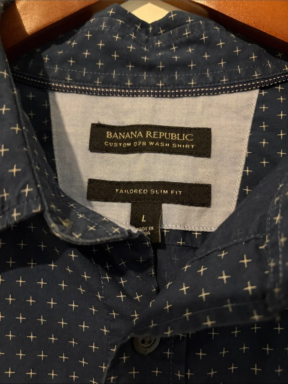 Banana Republic Navy Button-Up Shirt